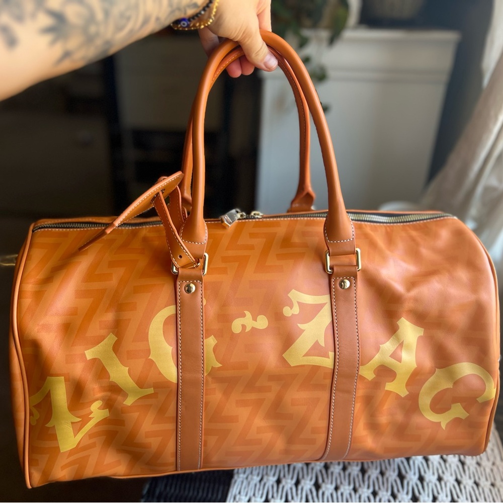 ZigZag Orange Duffle Bag